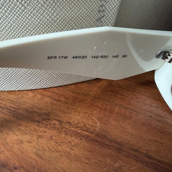 Prada PR 17WS Sunglasses — Talc/White Acetate main image 7